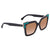 Fendi Brown Gradient Square Sunglasses with Turquoise Studs FF 0260/S 3H2/53 52