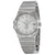 Omega Constellation Silver Diamond Dial Stainless Steel Mens Watch 123.10.35.20.52.002