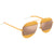 Dior Gold Orange Aviator Unisex Sunglasses DIORSPLIT1 1VT/SQ 59