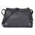 Michael Kors Crosby Medium Pebbled Leather Messenger Bag- Black