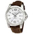 Longines Conquest Silver Dial Brown Leather Mens Watch L37604765