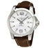 Longines Conquest Silver Dial Brown Leather Mens Watch L37604765