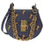 Chloe Drew Bijou Embroidered Horse Shoulder Bag- Full Blue