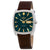 Seiko ReCraft Automatic Green Dial Brown Leather Mens Watch SNKP27