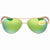 Costa Del Mar Loreto Green Mirror Aviator Sunglasses LR 64 OGMP