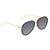 Fendi Gray Gradient Aviator Ladies Sunglasses FE-FF0155S MY2 57