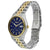 Seiko Solar Blue Dial Two-tone Mens Watch SNE034