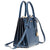 Michael Kors Mercer Medium Pebbled Leather Crossbody Bag- Blue