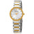 Bulova Mother of Pearl Crystal Dial Ladies Two Tone Watch 98P180