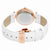 Charmex Las Vegas Crystal White Dial White Leather Ladies Watch 6390