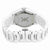 Ebel X-1 Diamond Silver Dial White Ceramic Ladies Watch 1216130