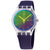 Swatch Polapurple Quartz Purple Dial Purple Silicone Watch SUOK712