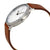 Skagen Jorn White Dial Brown Leather Mens Watch SKW6331