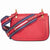 Prada Leather Shoulder Bag- Red