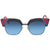 Fendi Waves Dark Blue Gradient Square Ladies Sunglasses FF 0241/S PJP/08 -50