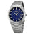 Seiko Solar Blue Dial Stainless Steel Mens Watch SNE323