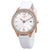 Citizen Chandler Eco-Drive Silver Dial White Silicone Ladies Watch FE6103-00A
