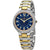 Anne Klein Navy Dial Ladies Two Tone Watch AK/1451NVTT