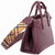 Burberry Small Banner Leather Tote- Mahogany Red