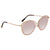 Tom Ford SASCHA Light Brown Pink Oval Ladies Sunglasses FT0604-47G