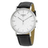 Tissot Everytime Silver Dial Black Leather Mens Watch T1096101603100