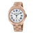 Cartier Cle Silvered Flinque Dial 18kt Rose Gold Mens Watch WGCL0002