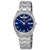 Bulova Classic Blue Dial Stainless Steel Mens Watch 96C125