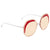 Fendi Glass Orange Geometric Ladies Sunglasses FF0358S040G63