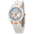 Ulysse Nardin Executive Dual Time Lady Grey Mother Of Pearl Dial Rubber Strap Automatic Ladies Watch 246-10-3-392