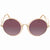 Miu Miu Gradient Violet Mirror Silver Round Sunglasses MU 51TS 4UD085 54