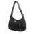 Prada Black Nylon Studded Hobo Bag- Black