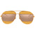 Dior Gold Orange Aviator Unisex Sunglasses DIORSPLIT1 1VT/SQ 59