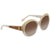 Roberto Cavalli Brown Mirror Ivory Round Sunglasses RC983S TEJAT 25G 56