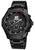 Joshua and Sons Black Stone Powder Dial Black Stainless Steel Mens Watch JS-43-BK