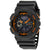 Casio G-Shock Grey and Orange Resin Mens Watch GA110TS-1A4