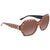 Tory Burch PATTERNED SERIF-T Dark Brown Gradient Hexagonal Ladies Sunglasses 0TY7120 174813 57