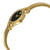 Movado Rondiro Black Dial Yellow Gold PVD Ladies Watch 0606888