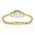 Movado Rondiro Black Dial Yellow Gold PVD Ladies Watch 0606888