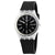 Swatch Efficient Black Dial Black Silicone Ladies Watch GE712