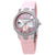 Ulysse Nardin Executive Dual Time Automatic Pink Mother Of Pearl Diamond Dial Ladies Rubber Watch 243-10B-3C-397