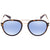 Guess Mirrored Blue Round Ladies Sunglasses GU692452X54