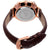 August Steiner Silver Dial Ladies Leather Multifunction Watch AS8220BRRG