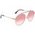 Tom Ford Simone Shiny Rose Gold Pink Round Sunglasses FT0571 28Z