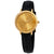 Movado Ultra Slim Gold Dial Ladies Watch 0607158