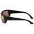 Costa Del Mar Fantail Copper Mirror Silver Polarized Plastic Rectangular Sunglasses TF 01 OSCP