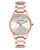 Anne Klein Silver Dial Ladies Rose Gold-Tone Watch AK/3416SVRG