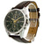 Seiko Chronograph Alarm Dark Green Dial Mens Watch SNAF09