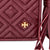 Tory Burch Fleming Flat Wallet Crossbody Bag- Imperial Garnet