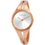 Calvin Klein Addict Silver Dial Medium Rose Gold-tone Ladies Watch K7W2M616