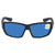 Costa Del Mar Tuna Alley Blue Mirror Polarized Plastic Rectangular Sunglasses TA 01 OBMP